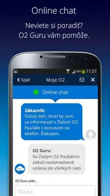 Moje O2 SK android App screenshot 1